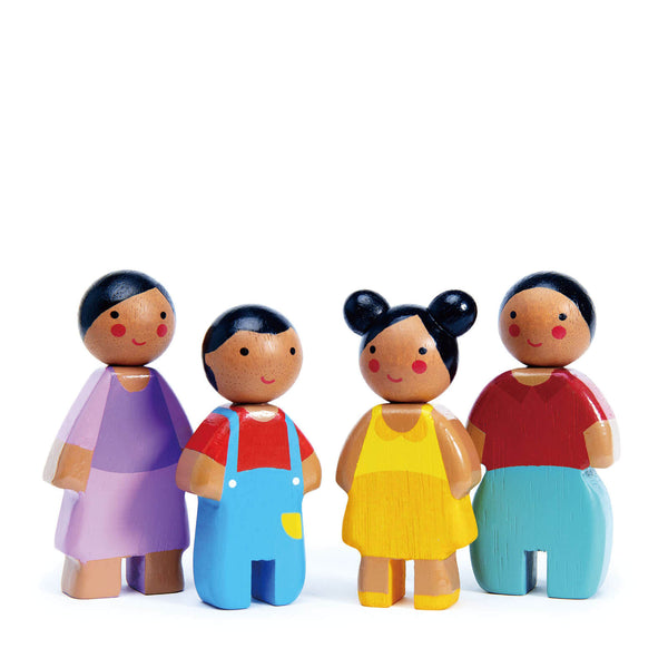 Sunny Wooden Doll Family