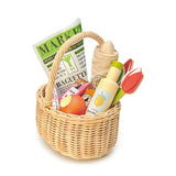 Wicker Shopping Basket and Accessories