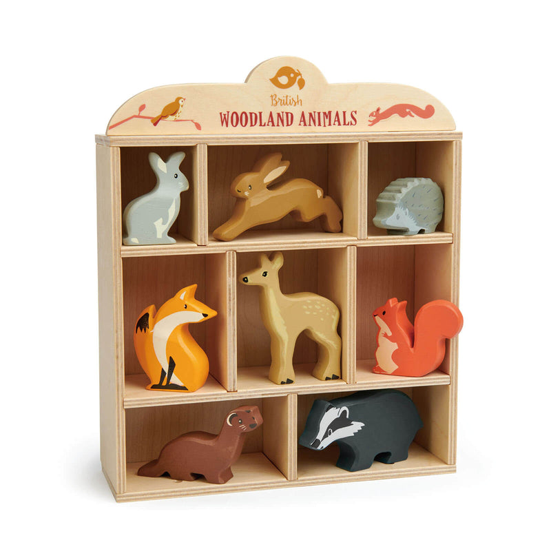 Woodland Animals Set Plus Display Shelf