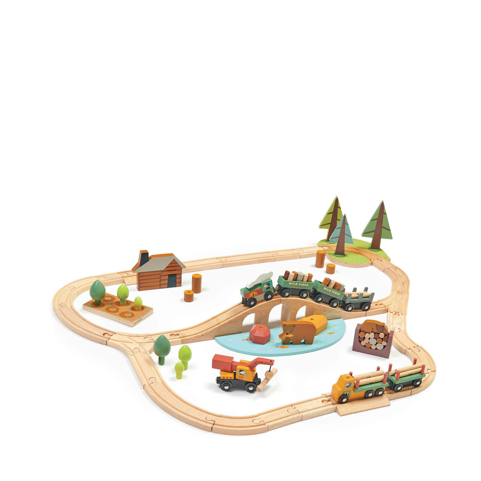 Wild Pines Wooden Train Set