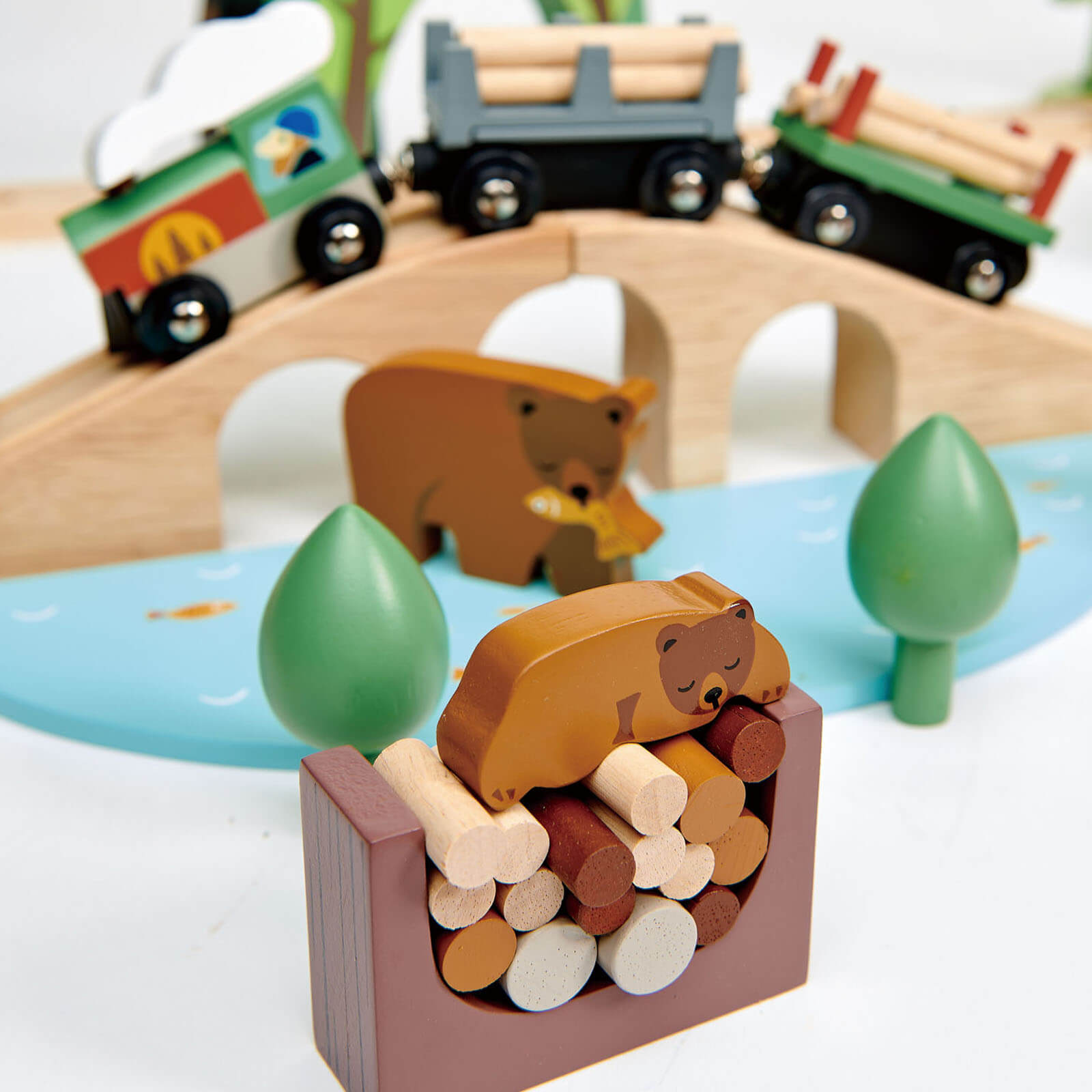 Wild Pines Wooden Train Set