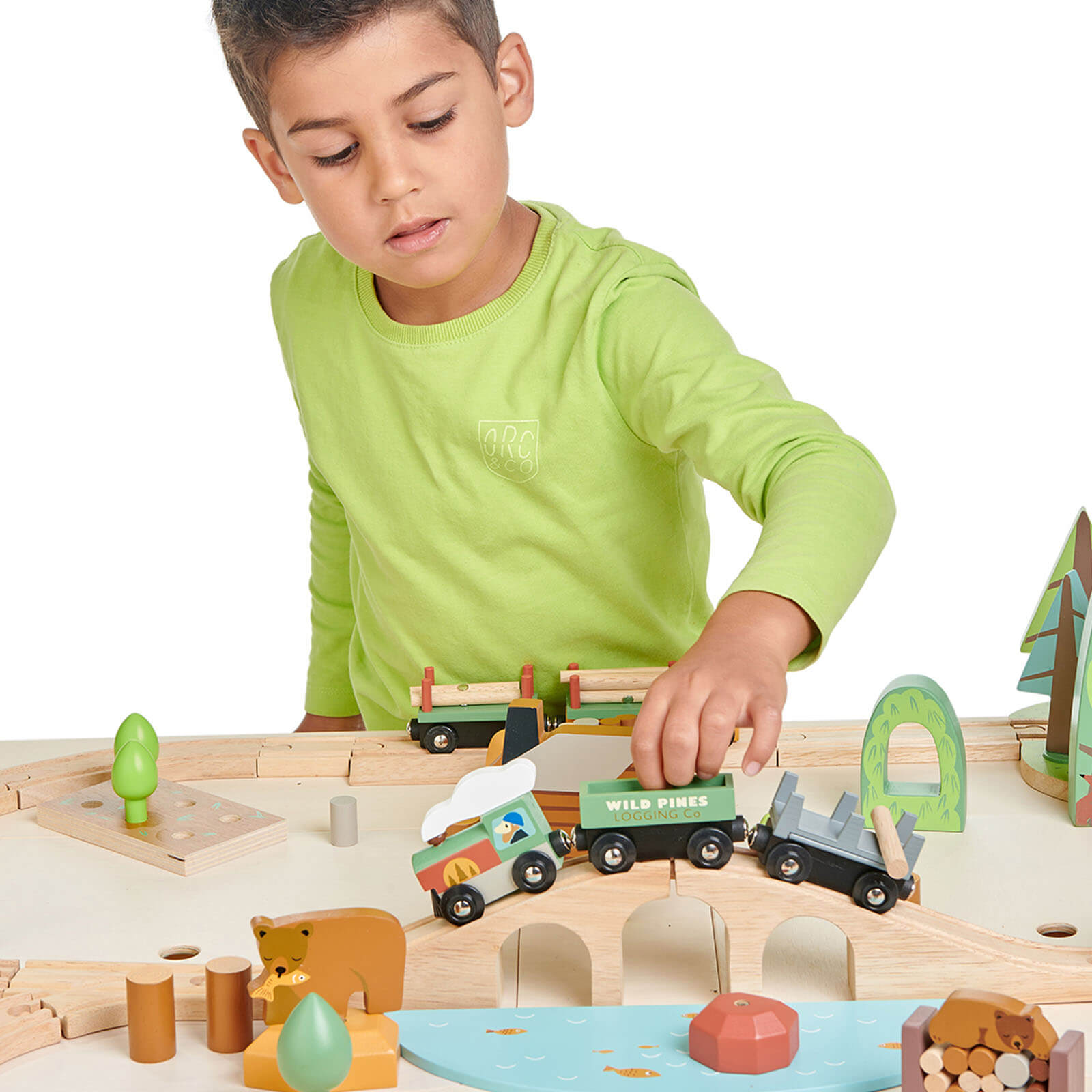 Wild Pines Wooden Train Set