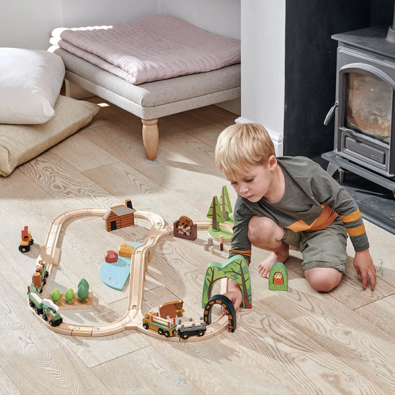 Wild Pines Wooden Train Set