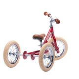Vintage Red 2 In 1 Balance Bike / Trike