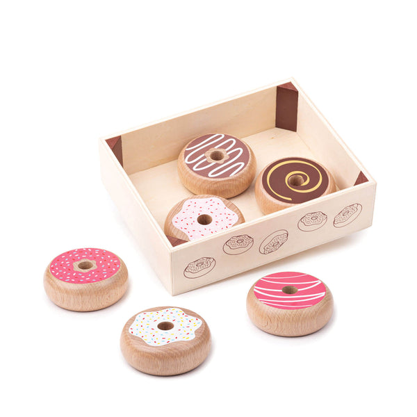 Wooden Doughnuts Crate