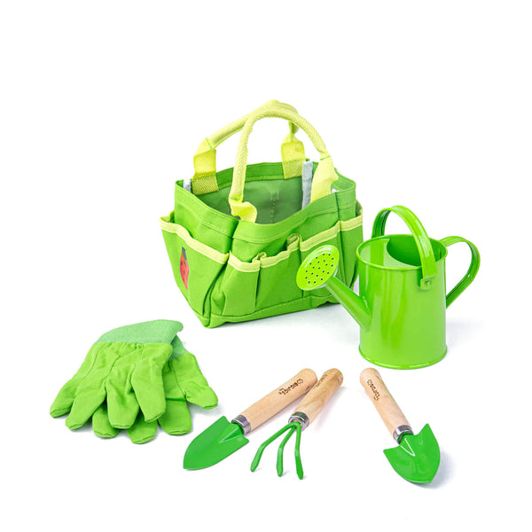 Small Tote Bag with Garden Tools