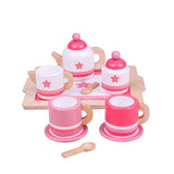 Wooden Pink Tea Set