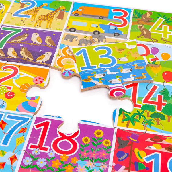 Floor Puzzle Numbers 1-20