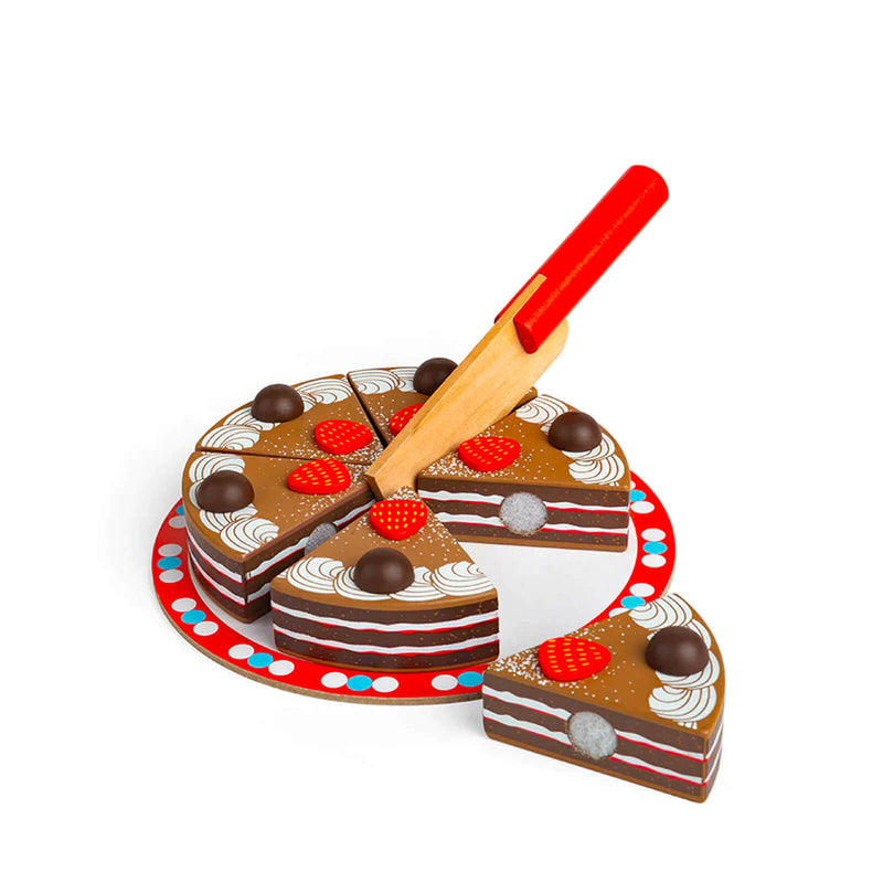Wooden Chocolate Cake
