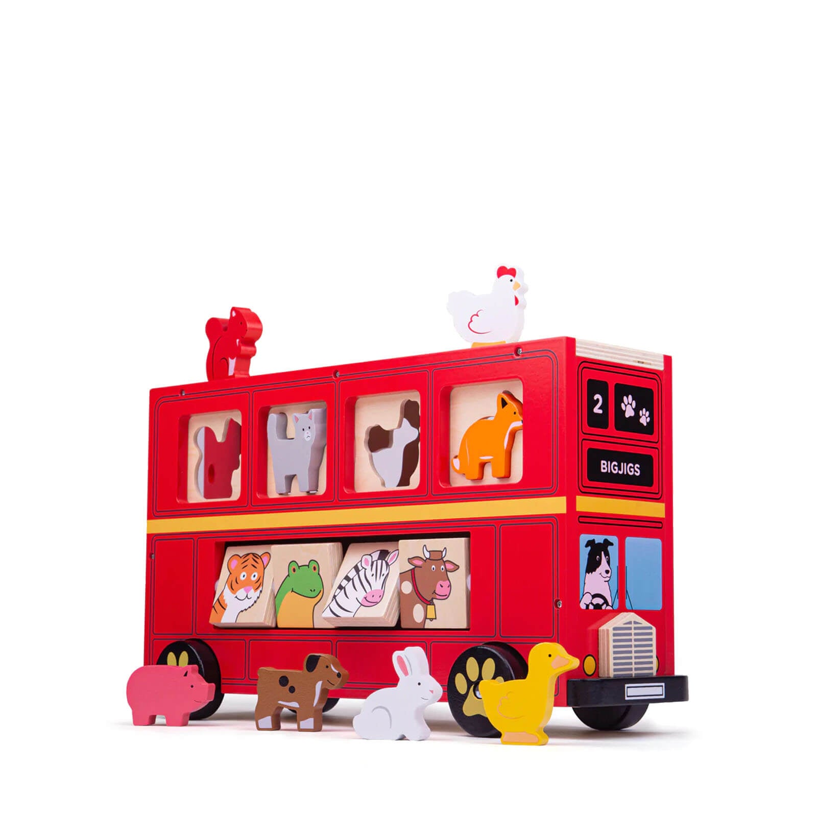 Red Bus Shape Sorter