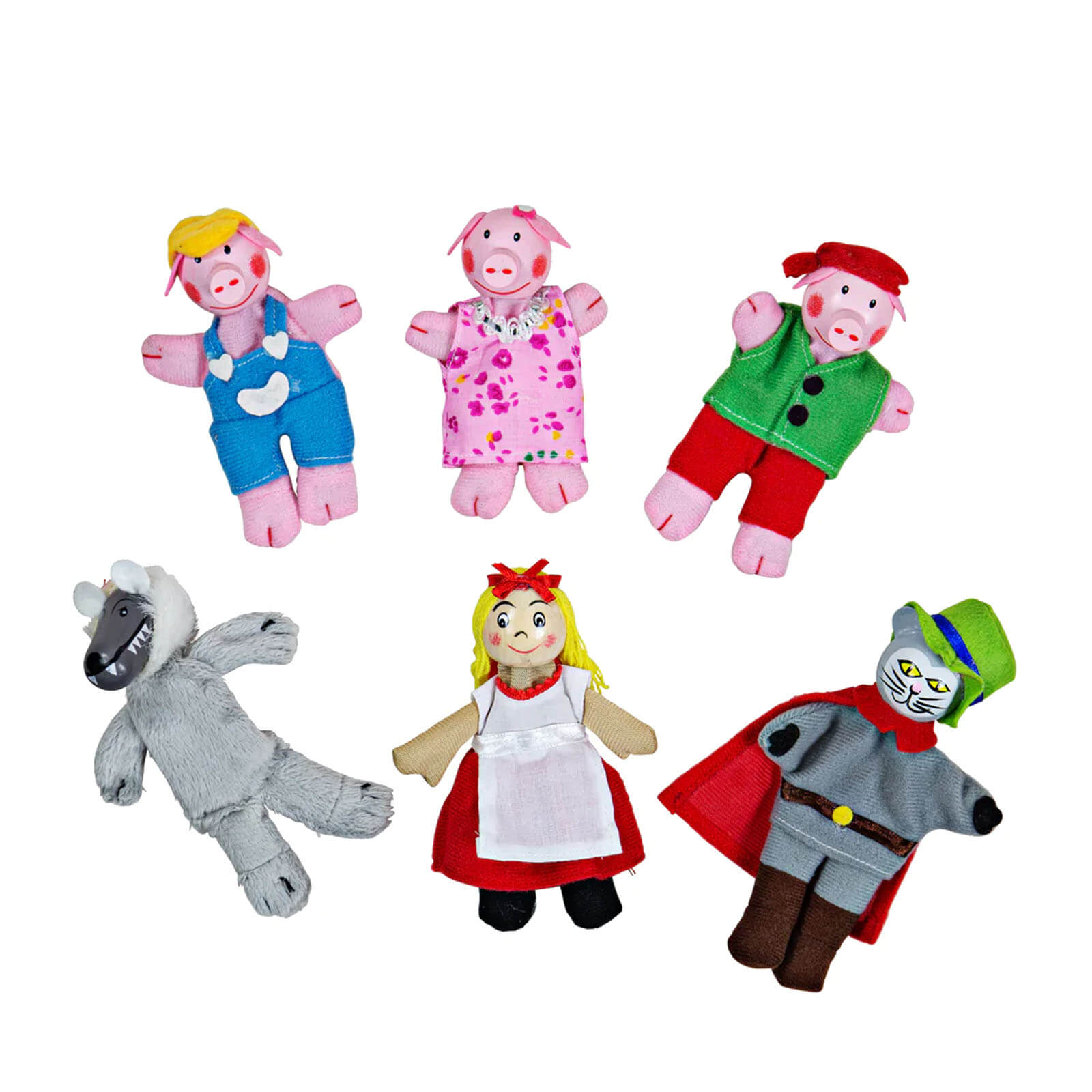 Big Jigs Finger Puppets Red Riding Hood Small Kins