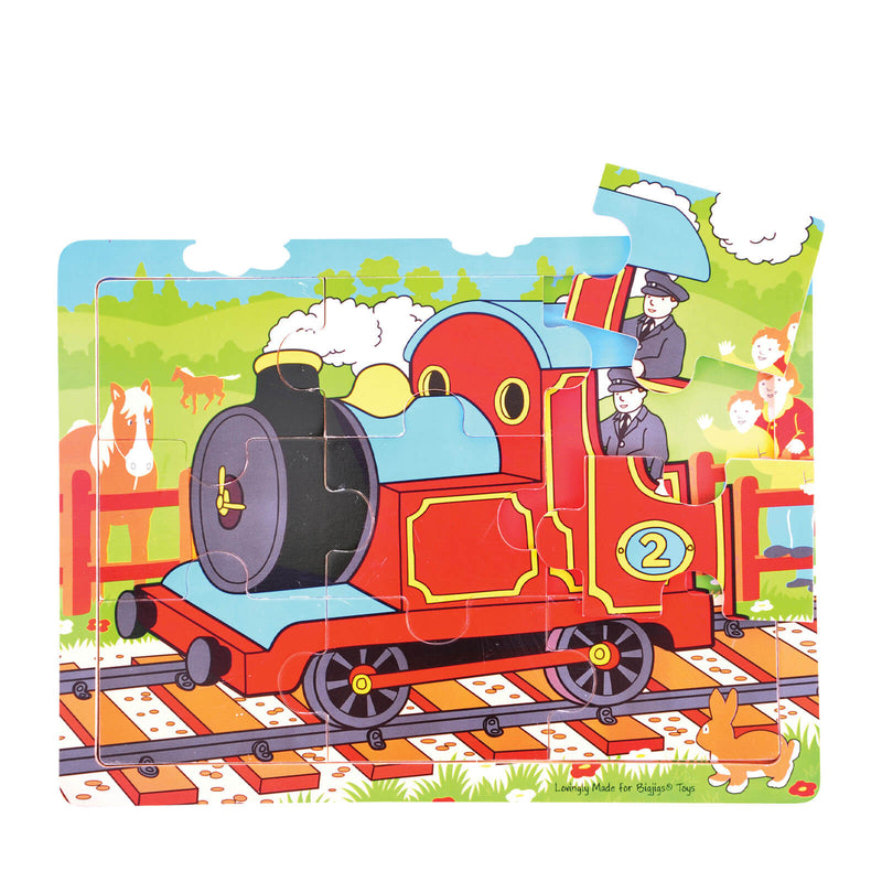 9 Piece Tray Puzzle - Train