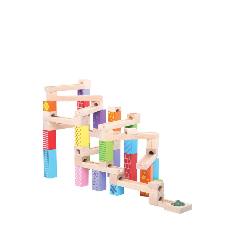 Wooden Stacking Marble Run