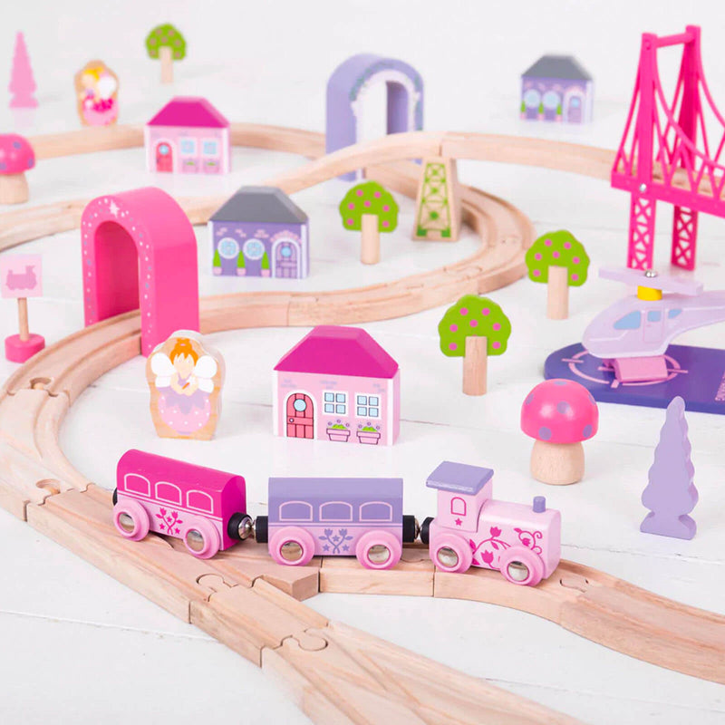Fairy Town Train Set - 75 Pieces