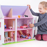 Rose Cottage Doll House and Furniture