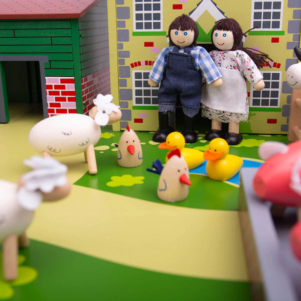 Farm Family Doll Figures