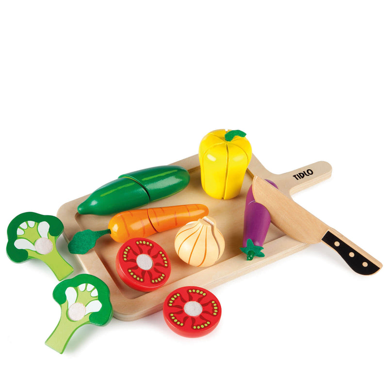 Wooden Cutting Vegetables Set
