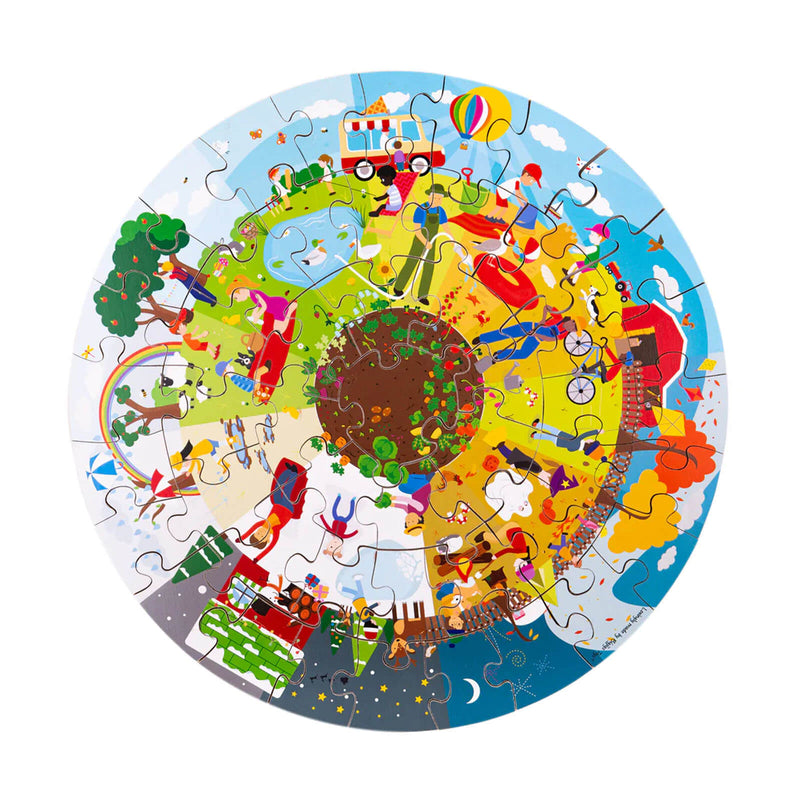 Floor Puzzle The Four Seasons Circular