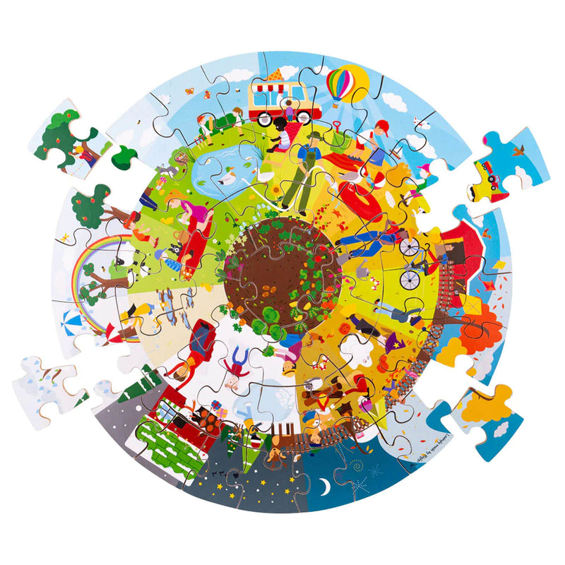 Floor Puzzle The Four Seasons Circular