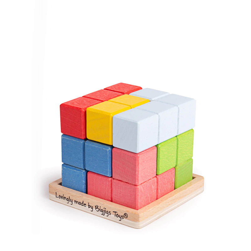 Wooden Lock-a-Cube Game