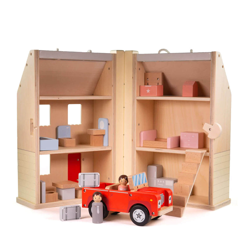 Folding Doll House - Furniture and Car