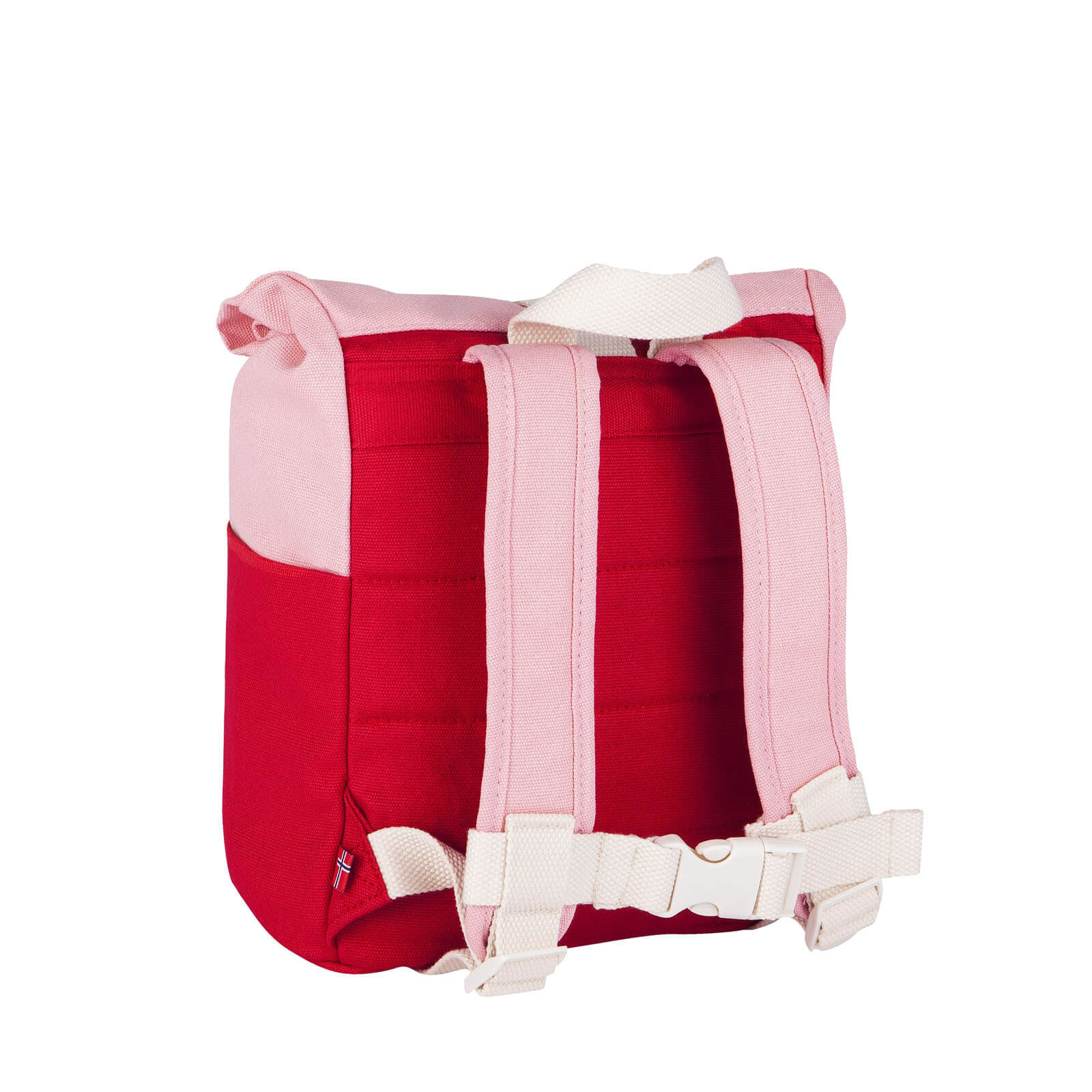 Red and Pink Roll Top Backpack - 7 Litres