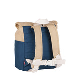 Navy and Beige Roll Top Backpack - 7 Litres