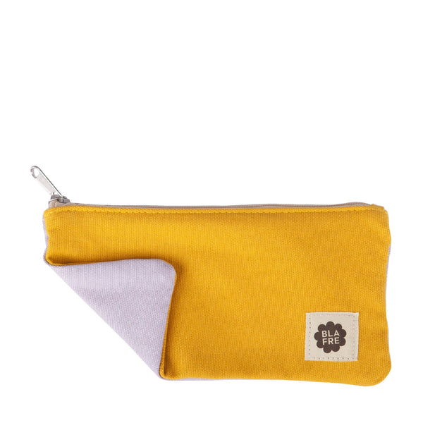 Yellow and Light Purple Rectangle Pencil Case