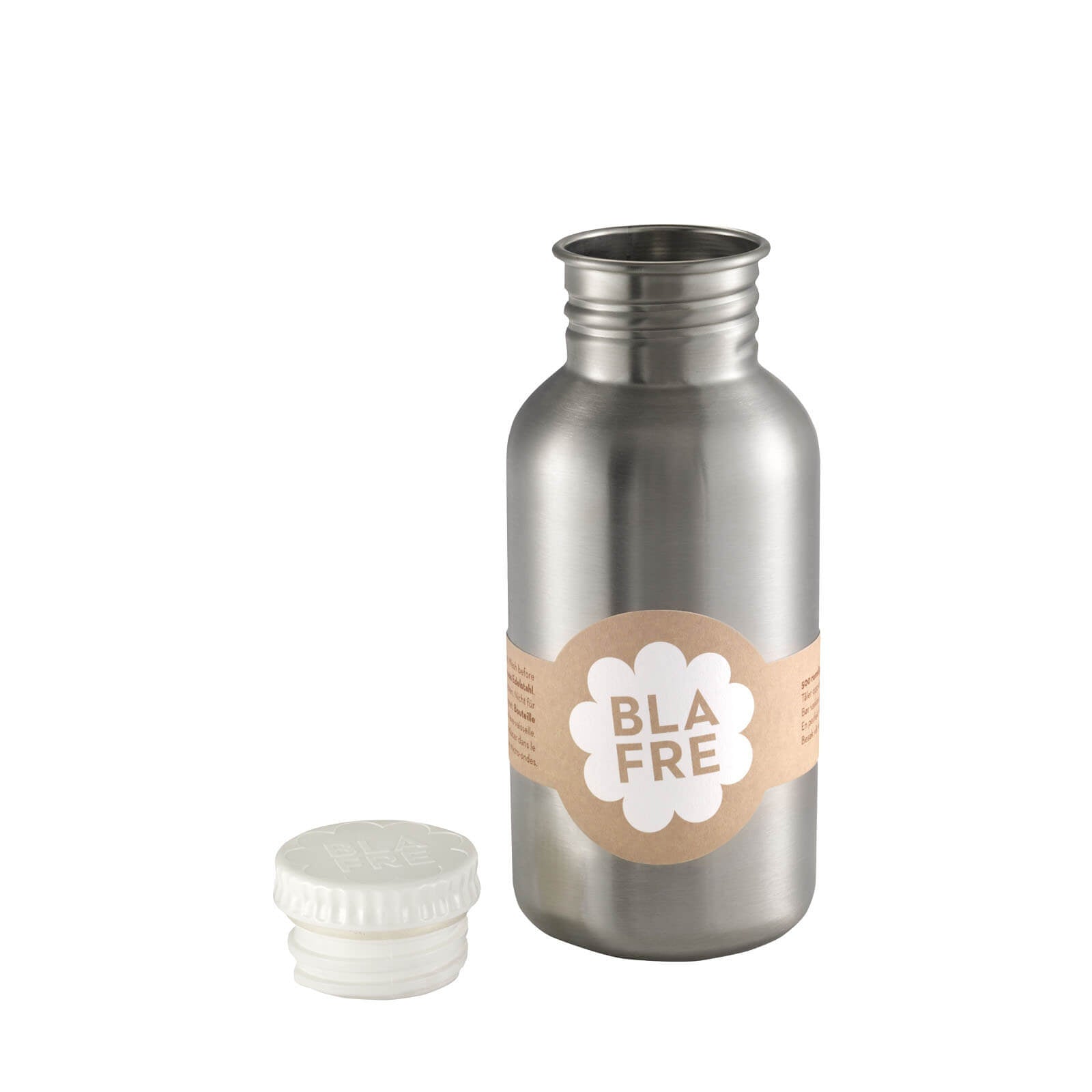 White Steel Drinking Bottle 500ml