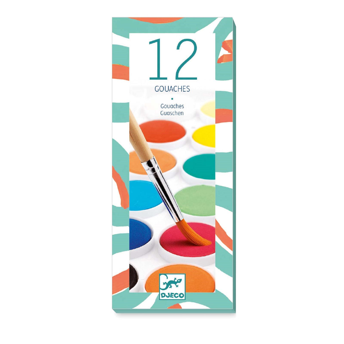 Djeco 12 Color Cakes Paint Set