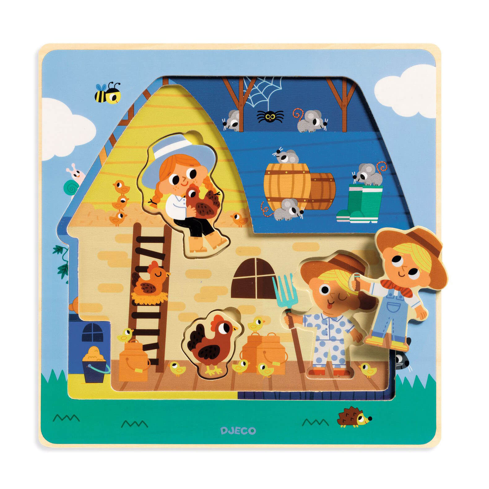 3 Layer Wooden Puzzle - Chez Moo