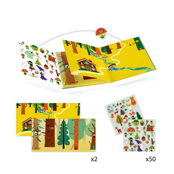 50 Sticker Story Book - The Magical Forest