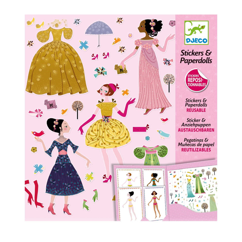 Dresses Through the Seasons Paper Dolls Set