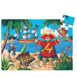 The Pirate and His Treasure Silhouette Puzzle