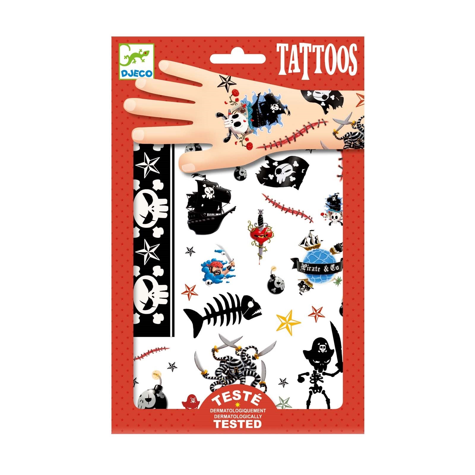 Pirates Childrens Temporary Tattoos