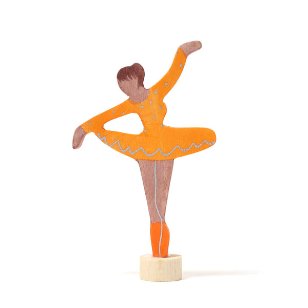 Wooden Figure - Ballerina Orange Blossom