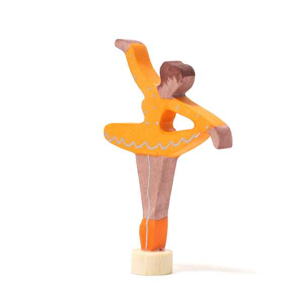 Wooden Figure - Ballerina Orange Blossom