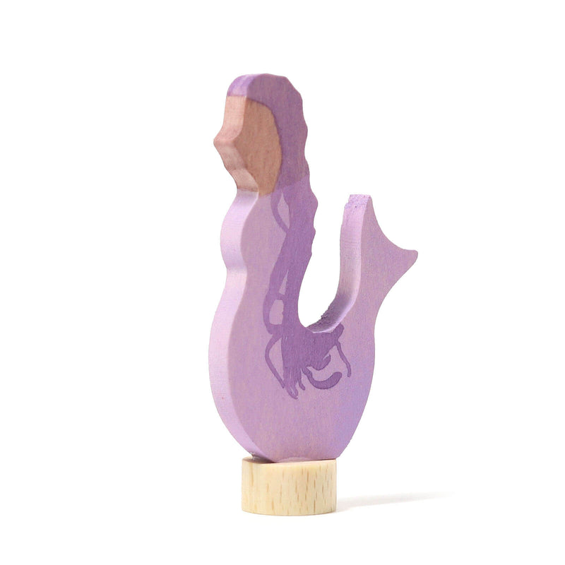 Wooden Figure - Mermaid Amethyst