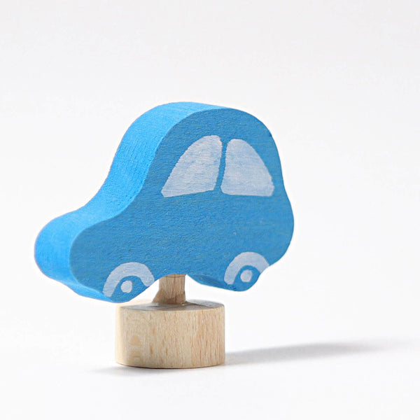 Wooden Blue Car