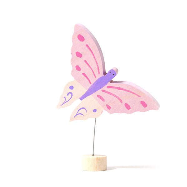 Wooden Figure - Pink Butterfly