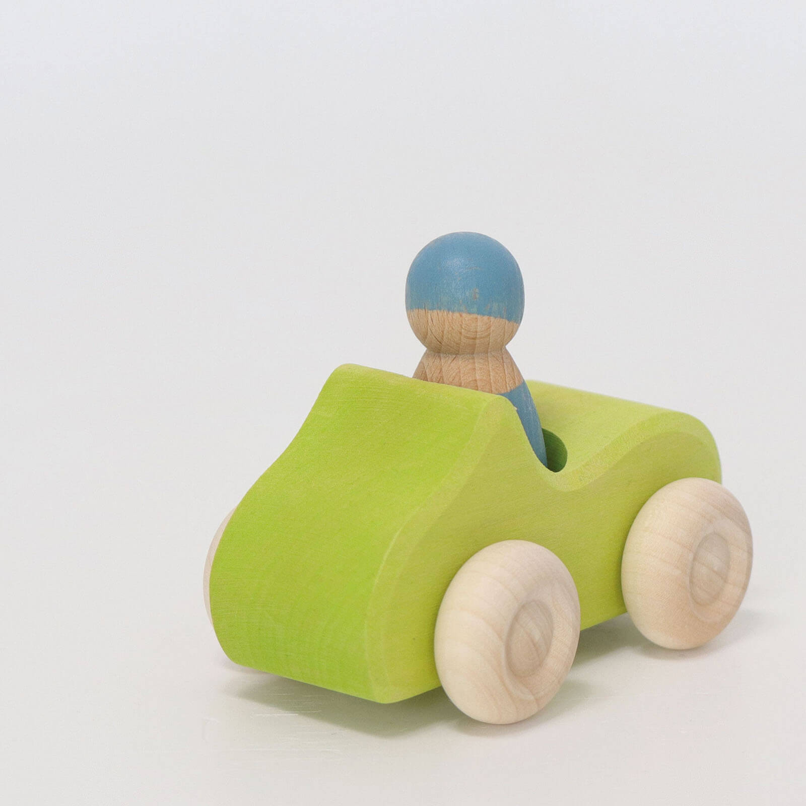 Small Wooden Convertible Car - Green