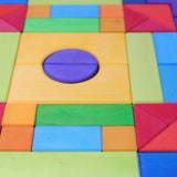 45 Piece Coloured Building Block Set
