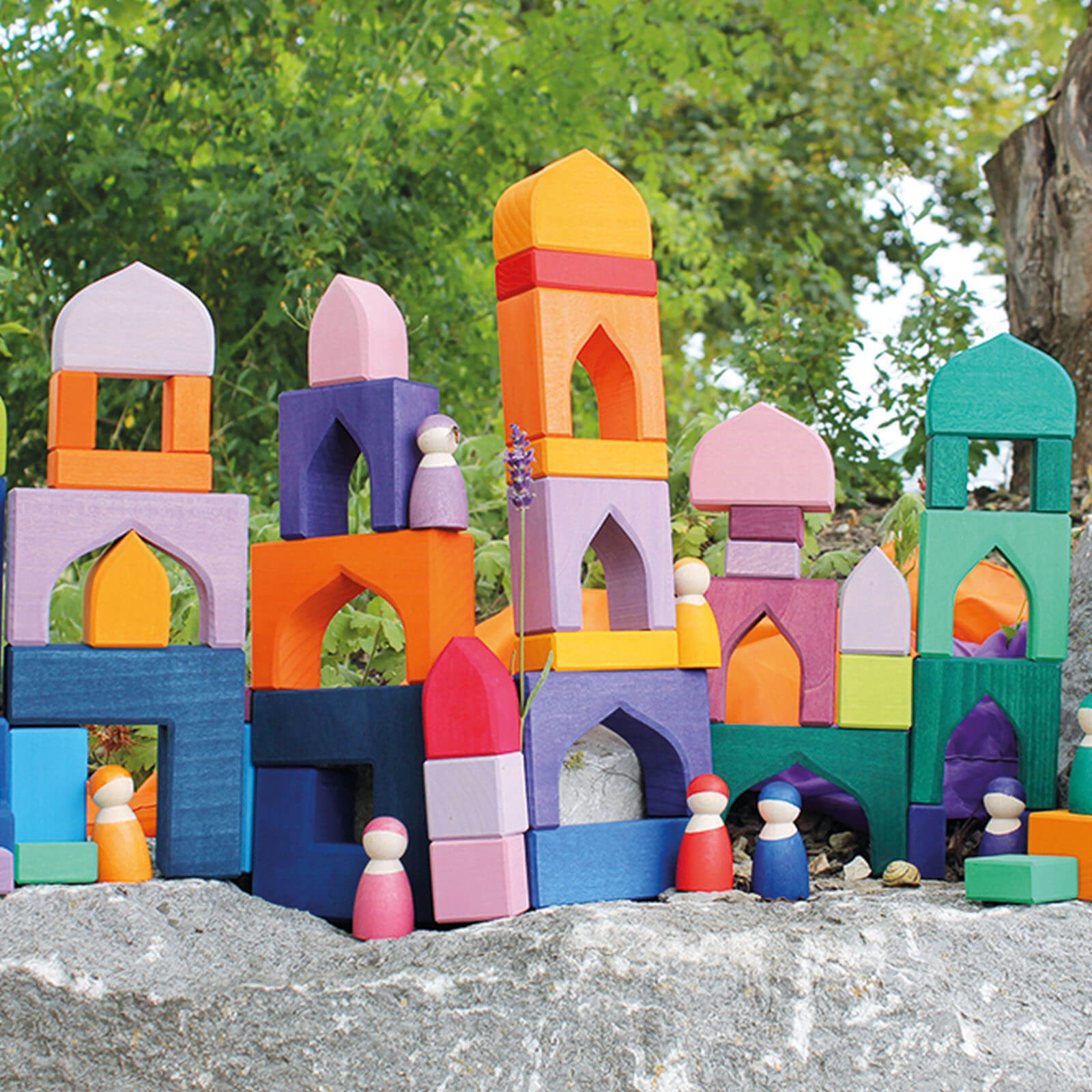 Coloured Building Block Set - 1001 Nights