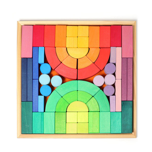Coloured Building Block Set - Romanesque