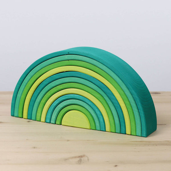 Large Wooden Rainbow - Forest Green