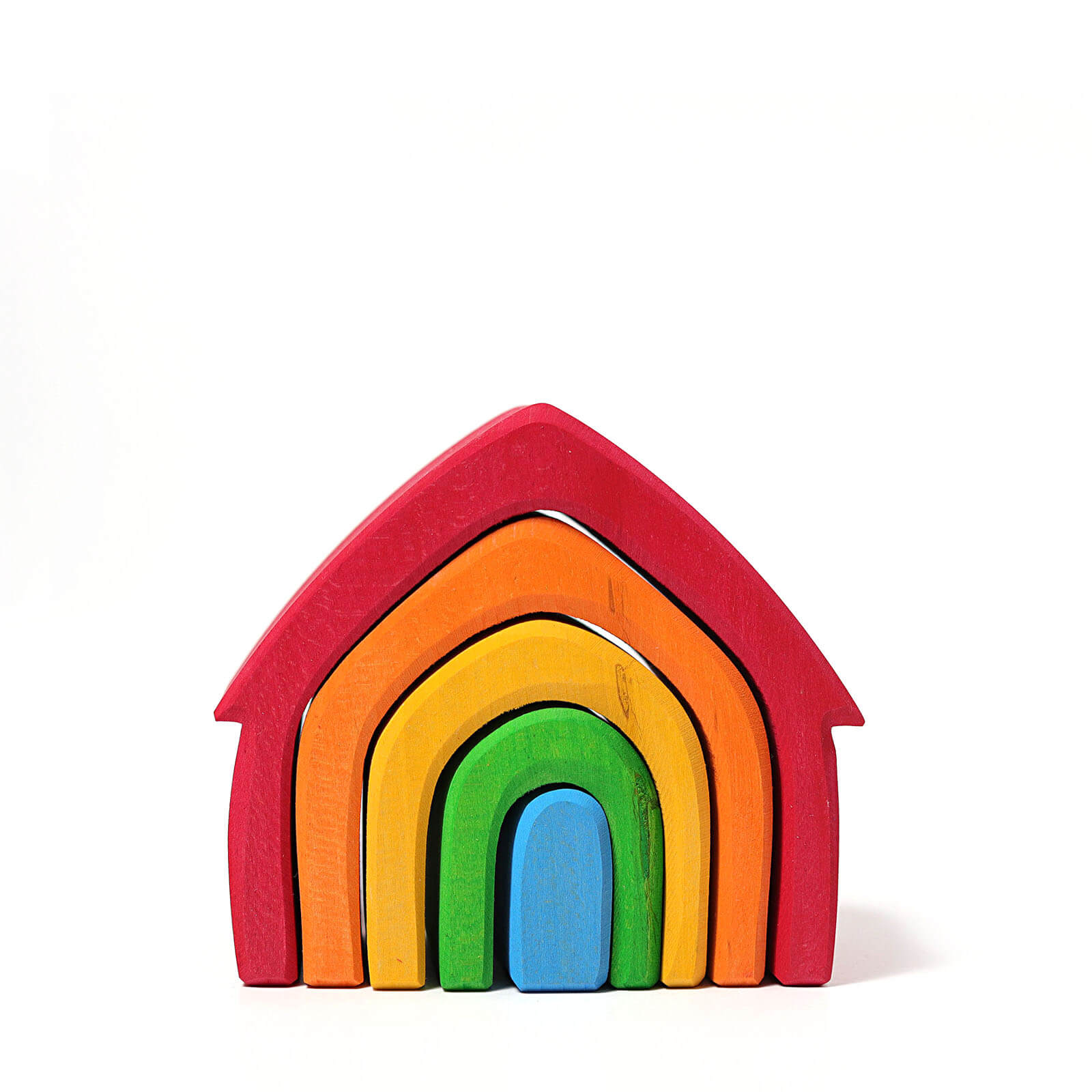 Wooden Stacking Colourful House