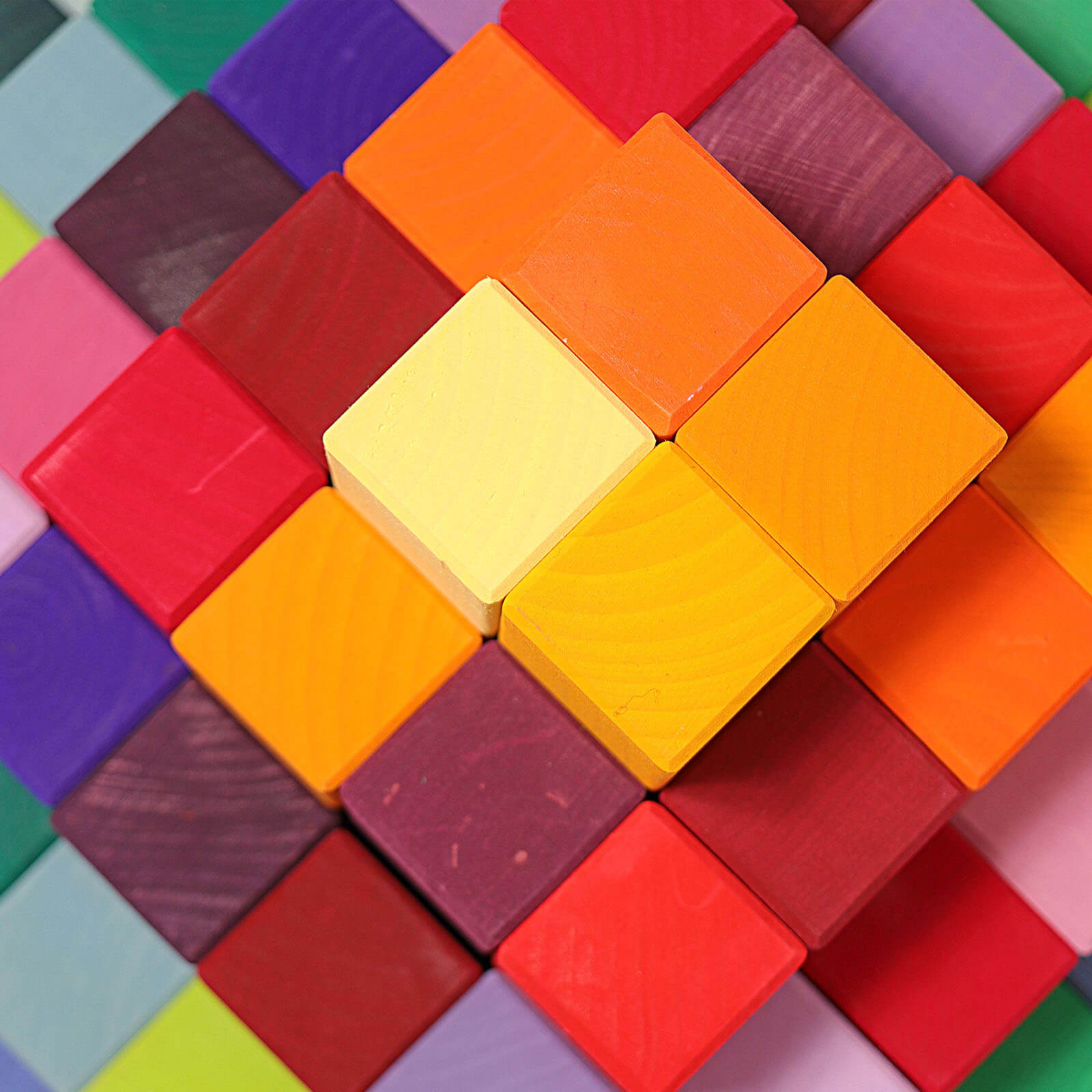 Large Stepped Pyramid Stacking Blocks