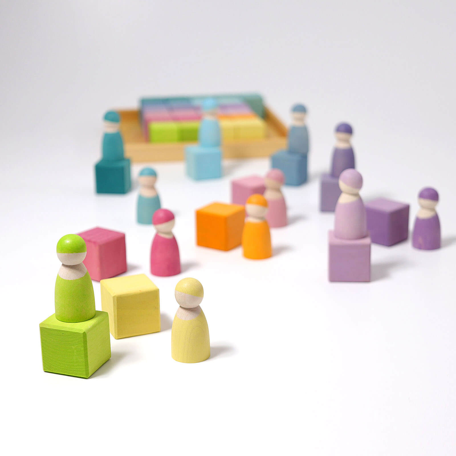 Pastel Mosaic Building Blocks