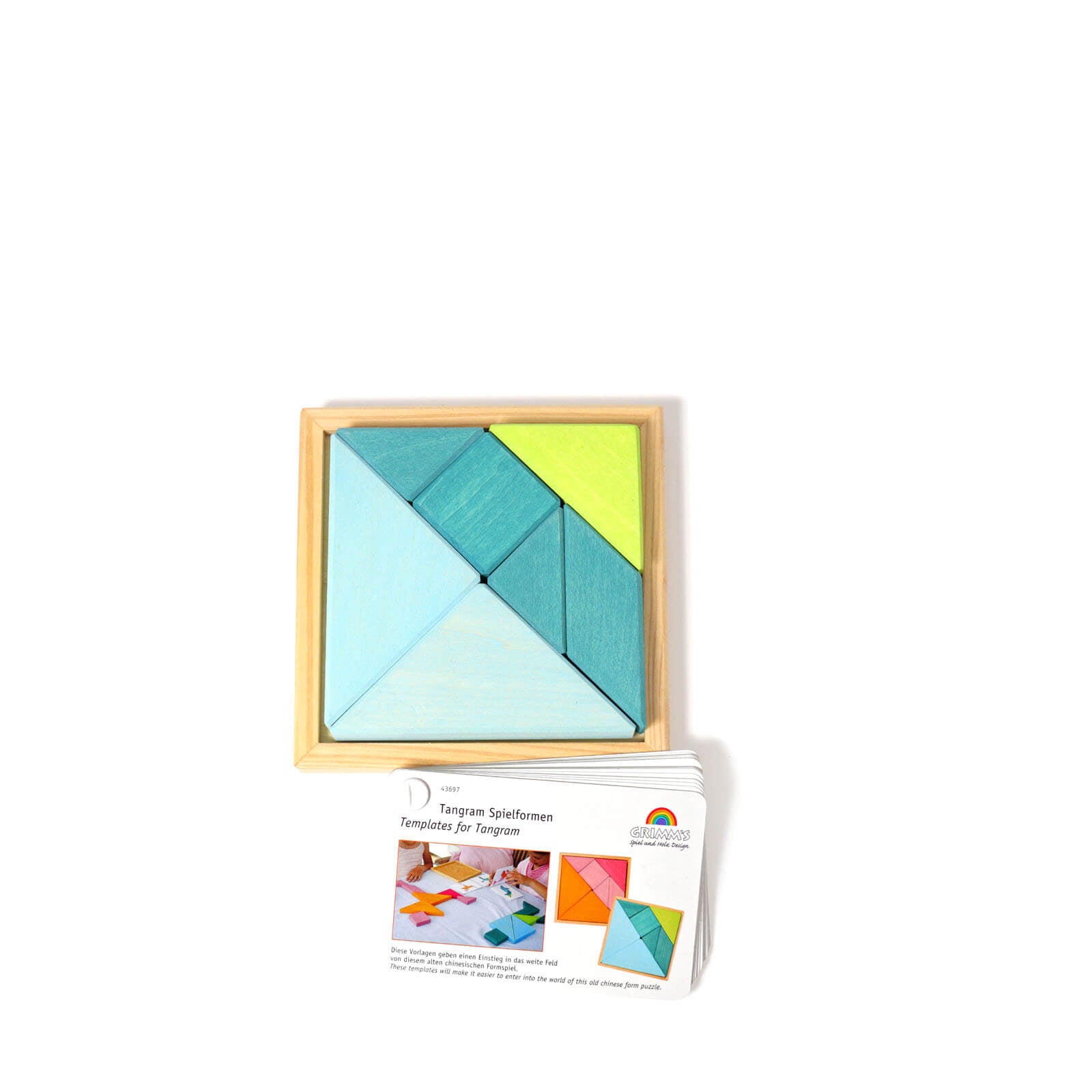 Tangram Turquoise Building Block Puzzle