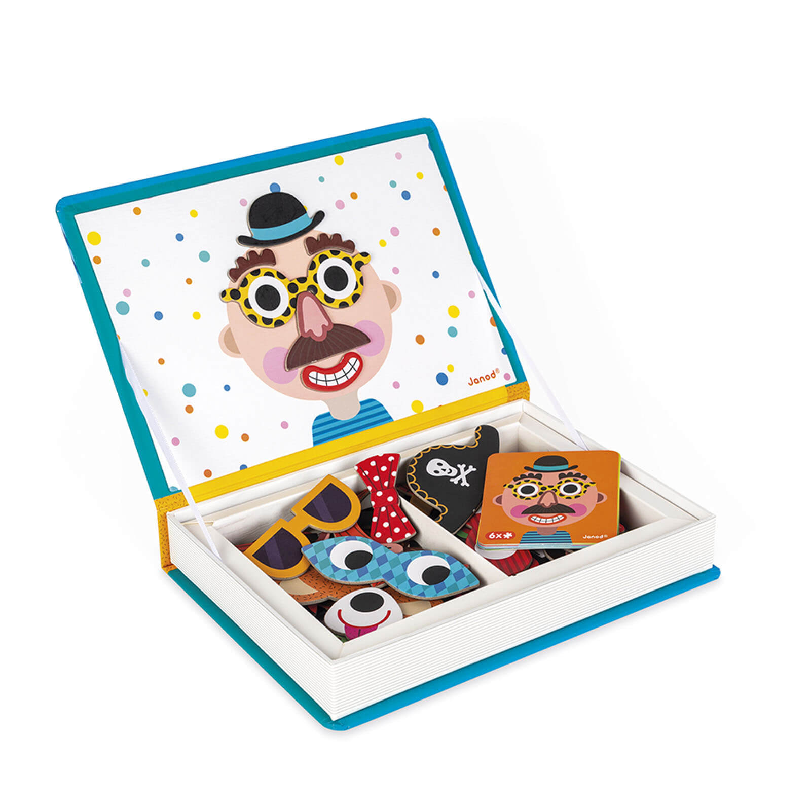 Boy's Crazy Faces Magnetic Book